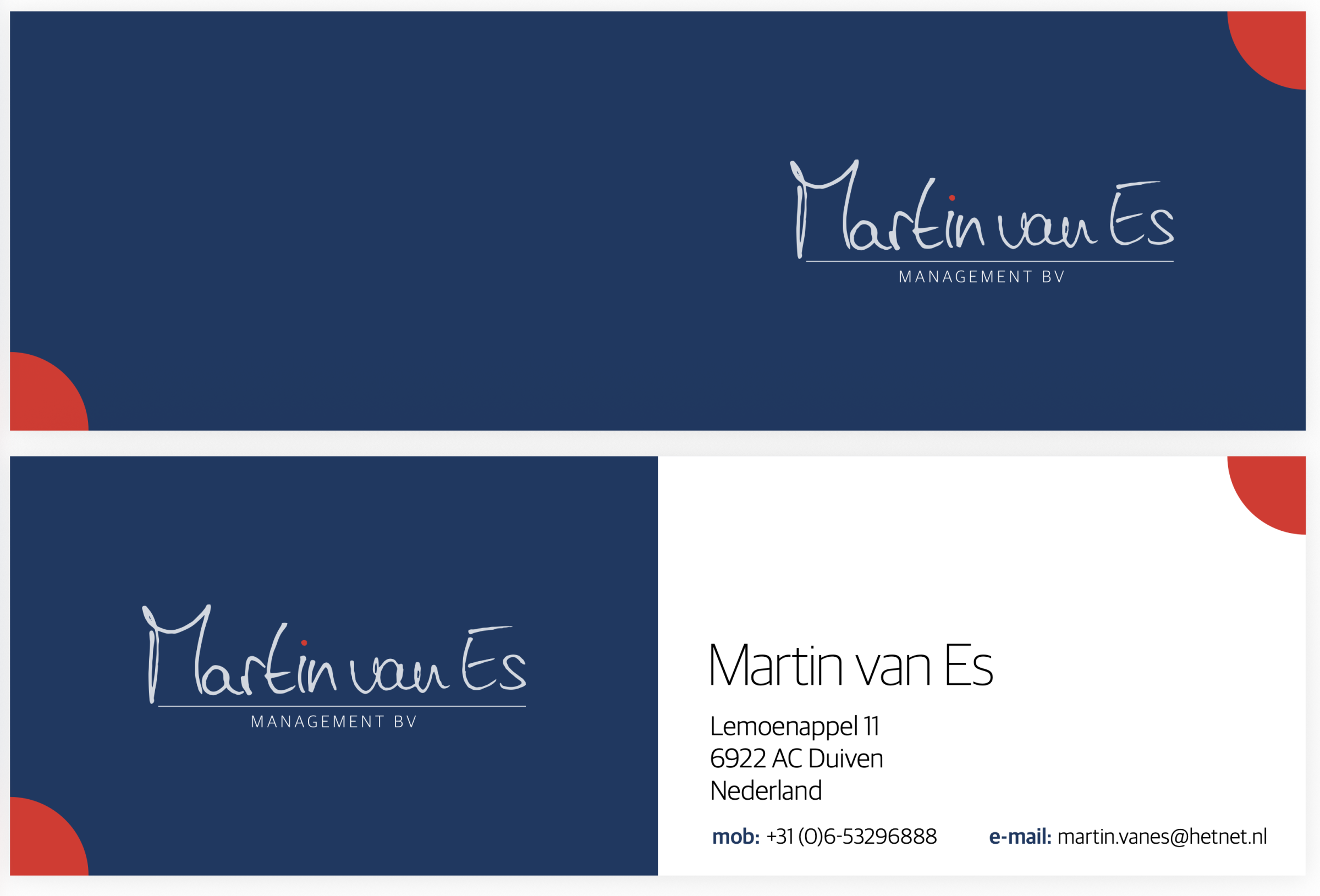 Letter and card design "Martin van Es" — image 3