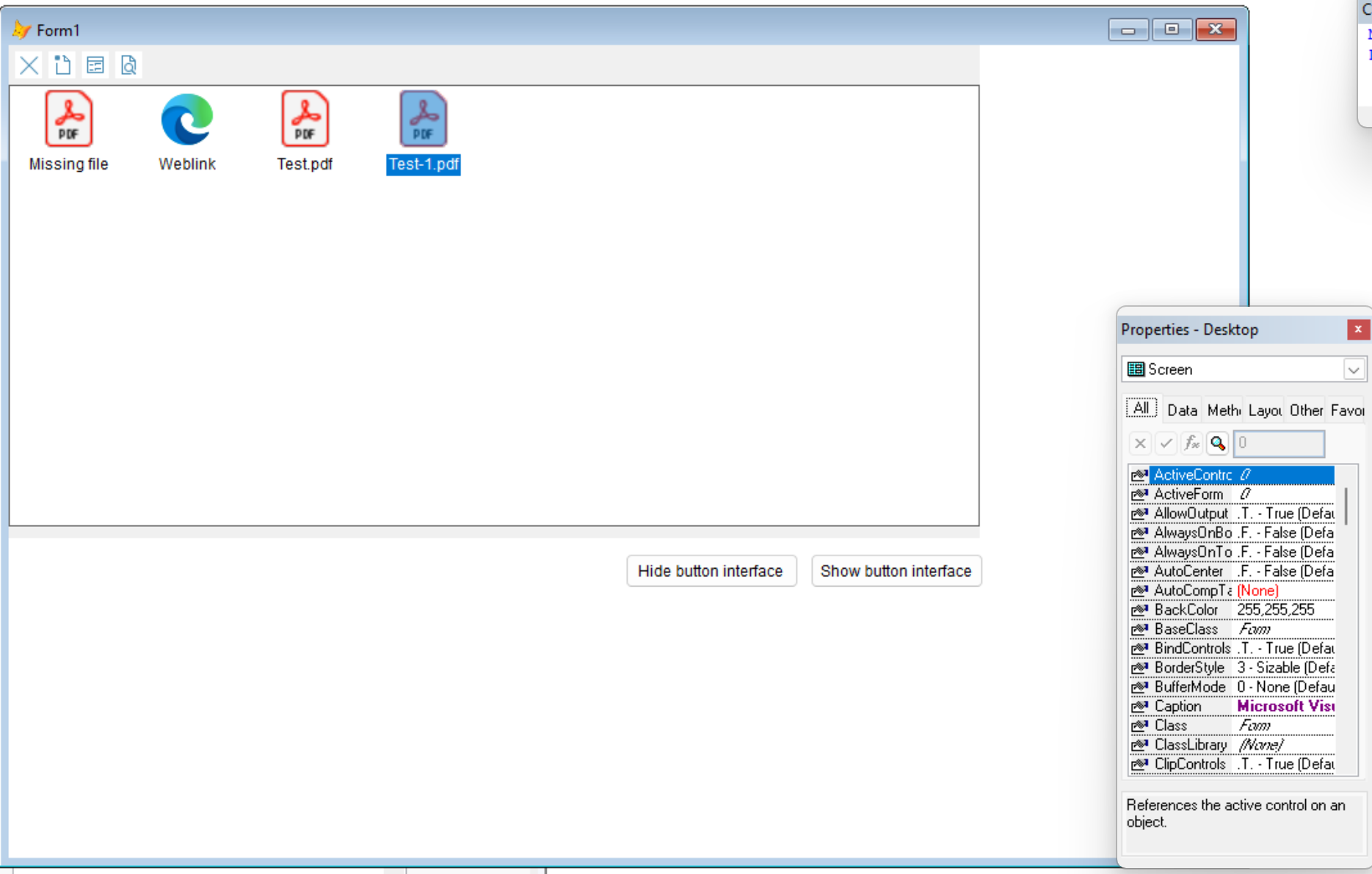 FileDropArea: een ActiveX-component voor slepen en neerzetten in FoxPro, gebouwd op .NET