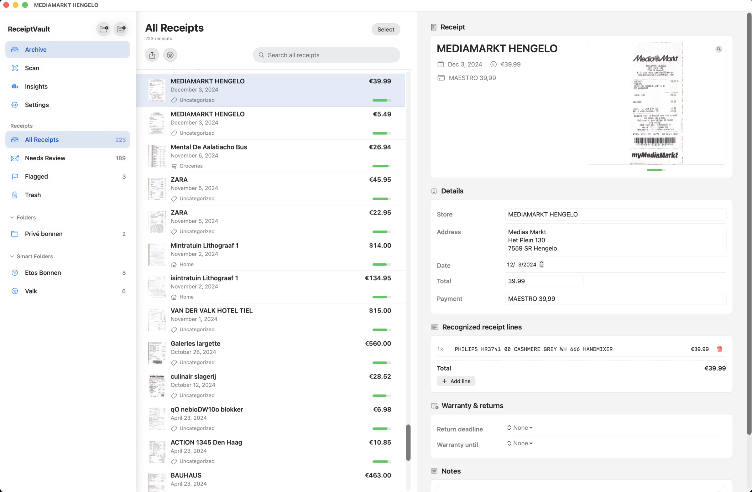 ReceiptVault: Three Versions, One On-Device Receipt Intelligence System