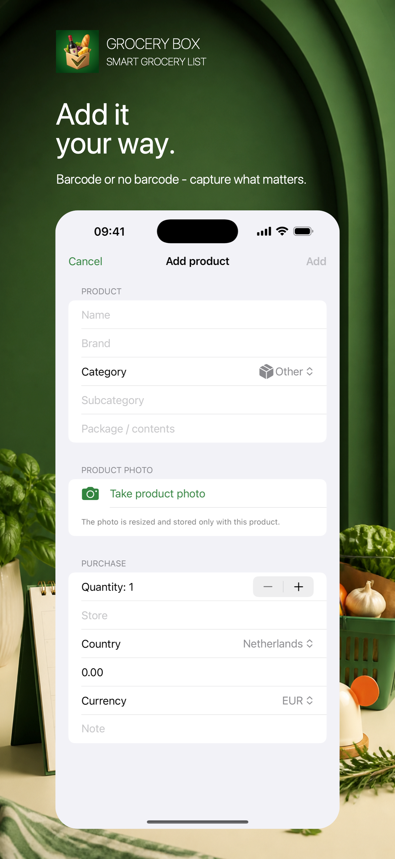 Grocery Box screenshot 6 showing app interface and workflow