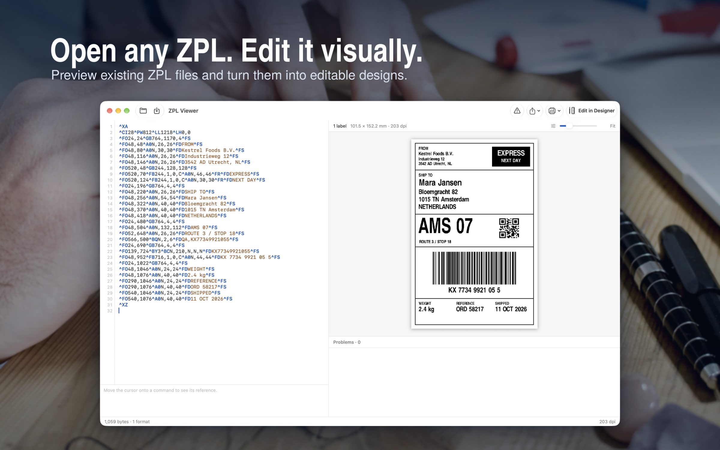 ZPL Designer screenshot 8 showing app interface and workflow